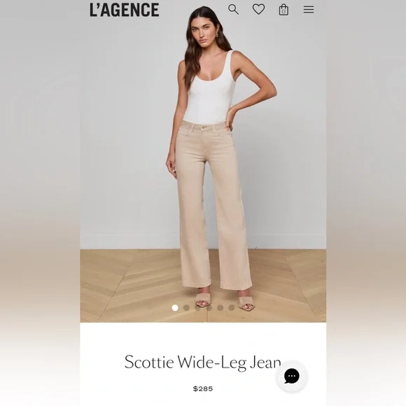 L'AGENCE Scottie Wide-Leg Jean - Picture 1 of 11